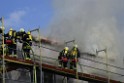 Dachstuhlbrand Koeln Poll Geislarerstr P187